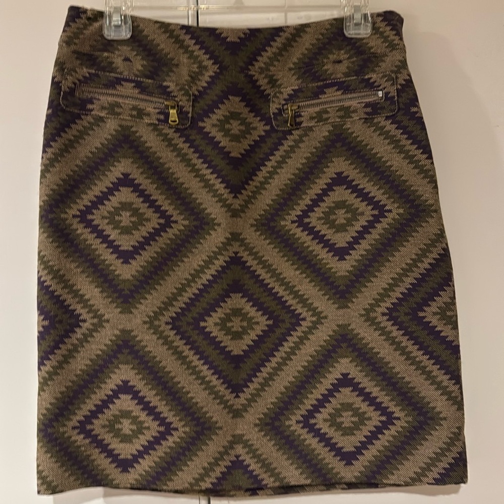 Etcetera Aztec Print Pencil Skirt